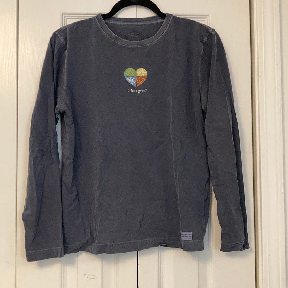 Long sleeve Life is Good tee